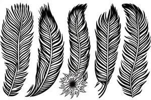 phoenix feather fire ash tattoo idea