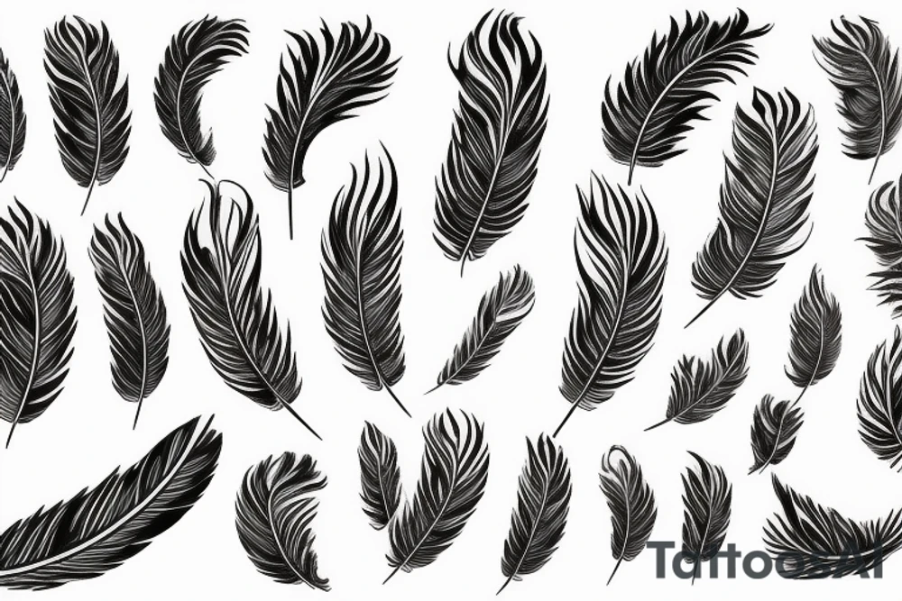 phoenix feather fire ash tattoo idea