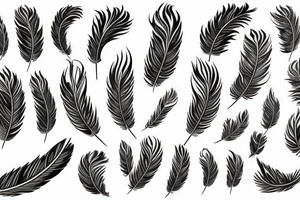 phoenix feather fire ash tattoo idea