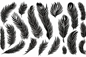 phoenix feather fire ash tattoo idea