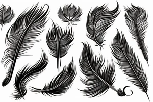 phoenix feather fire ash tattoo idea