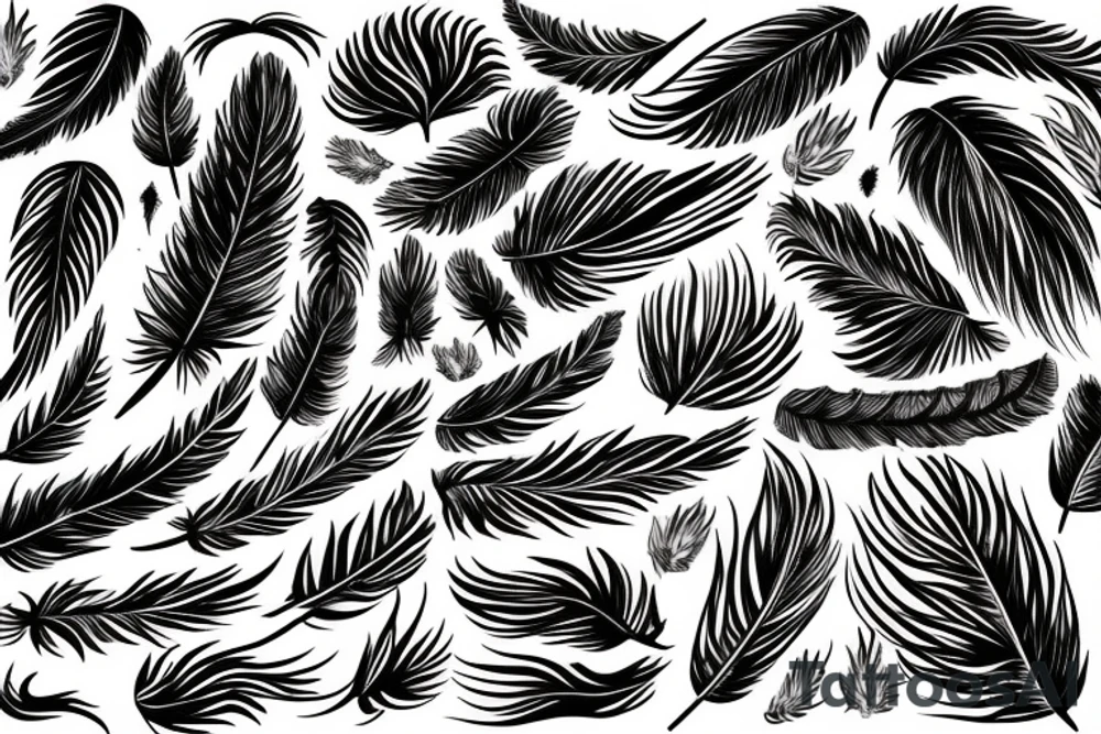 phoenix feather fire ash tattoo idea