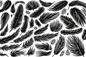 phoenix feather fire ash tattoo idea