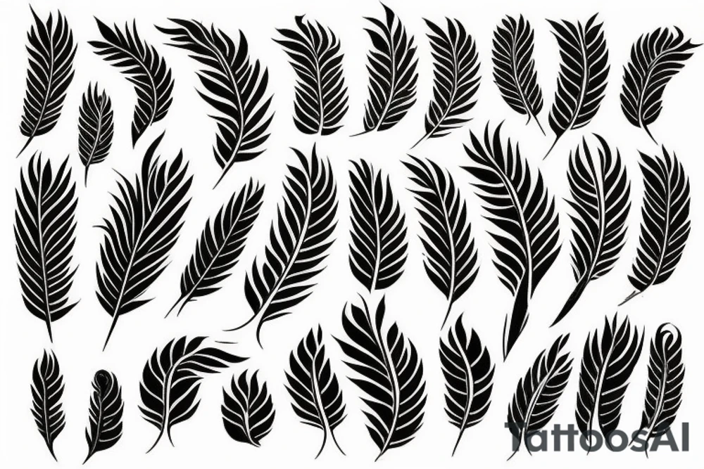 phoenix feather fire ash tattoo idea