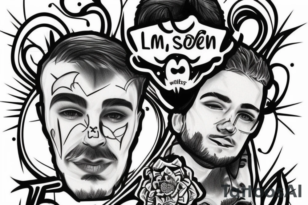 my sons names Leonel and Liam. tattoo idea