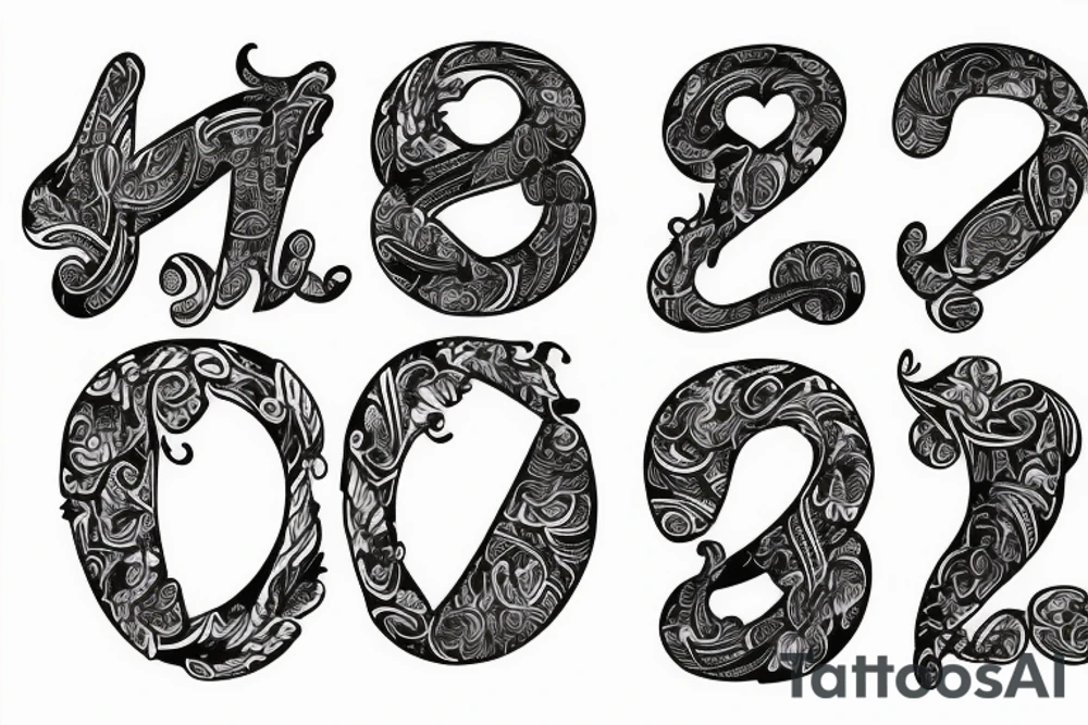 Leonel and Liam in cursive tattoo idea