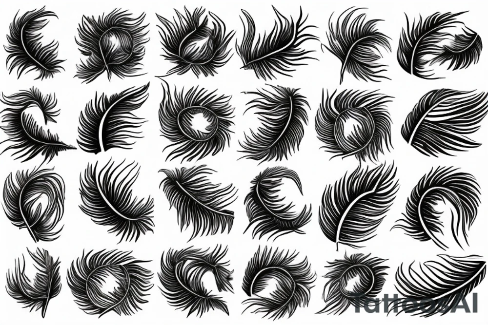 feather phoenix ash snake fire tattoo idea