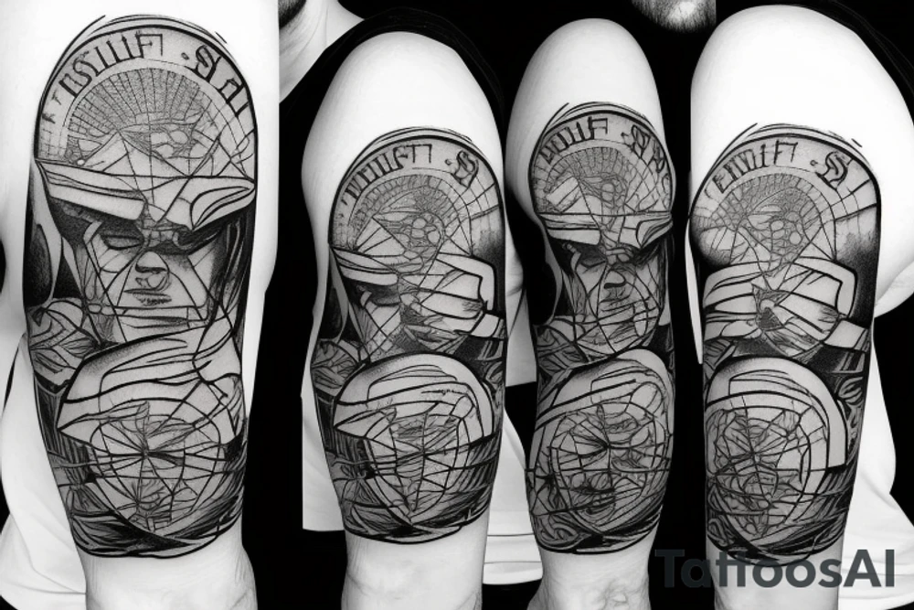 Atlas shrugged with sunbeams tattoo idea