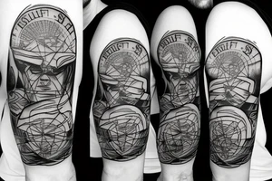 Atlas shrugged with sunbeams tattoo idea