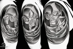 Atlas shrugged with sunbeams tattoo idea