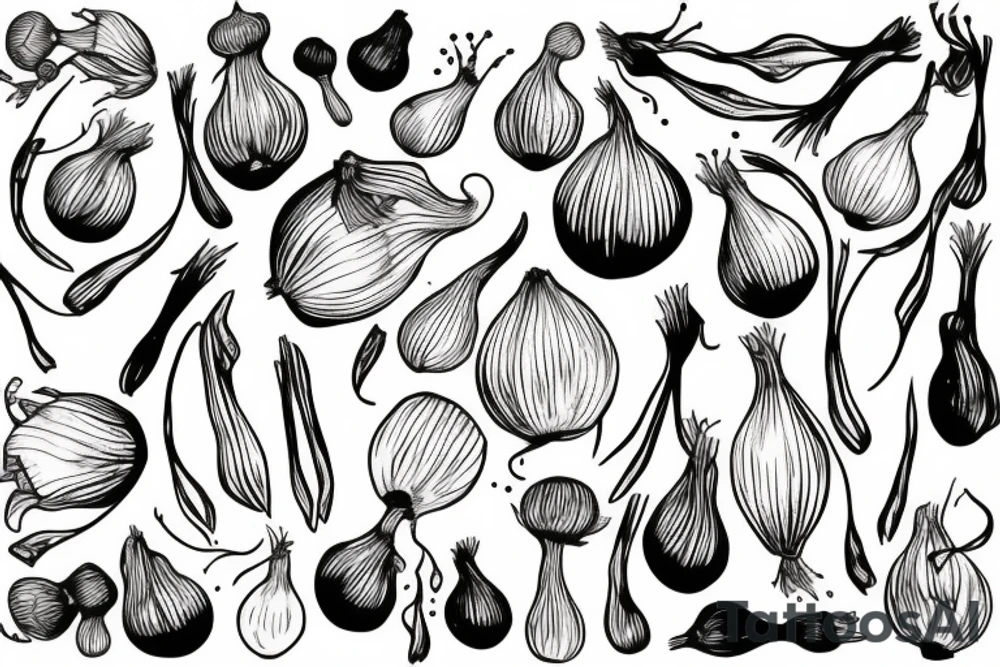 onion tattoo idea