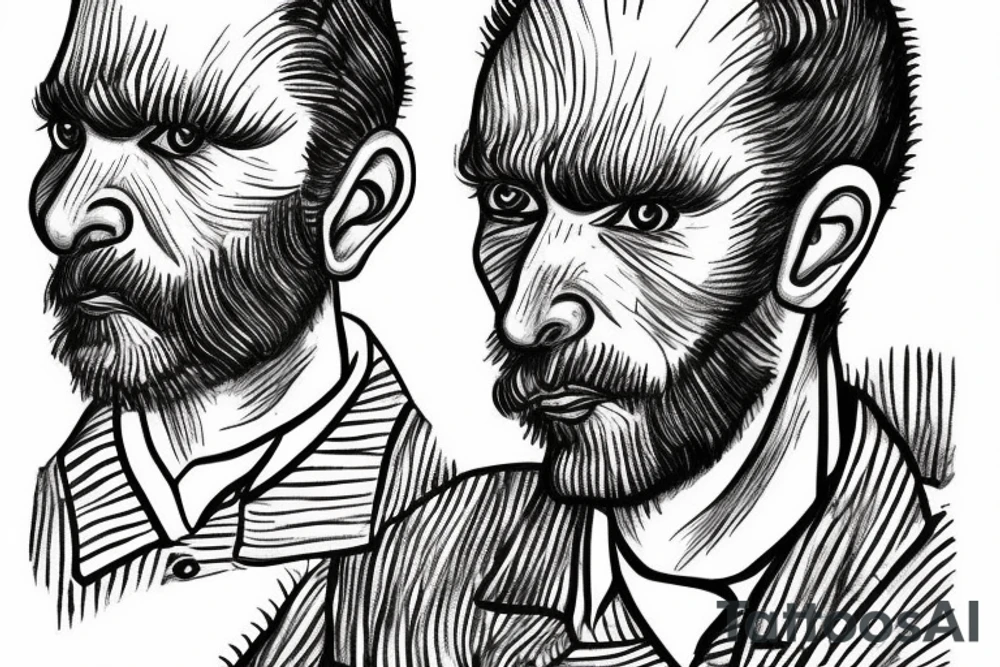 onion salesman with slits for eyes tattoo idea