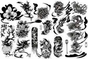 Japanese art tattoo tattoo idea