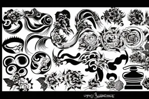Japanese art tattoo tattoo idea