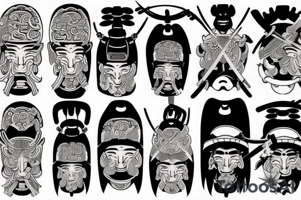 Japanese Samurai tattoo idea