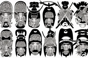 Japanese Samurai tattoo idea