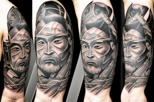 badass samurai tattoo idea