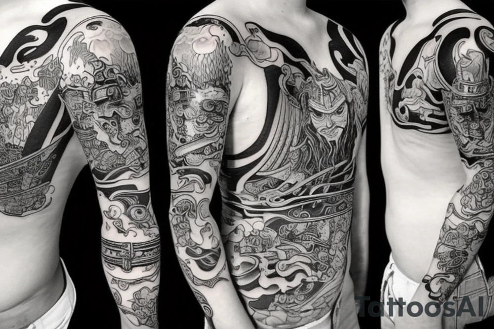 badass samurai tattoo idea