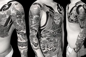 badass samurai tattoo idea
