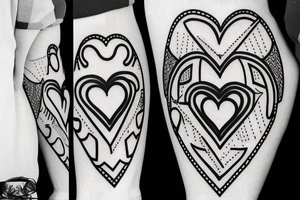 Heart formatted from fries tattoo idea