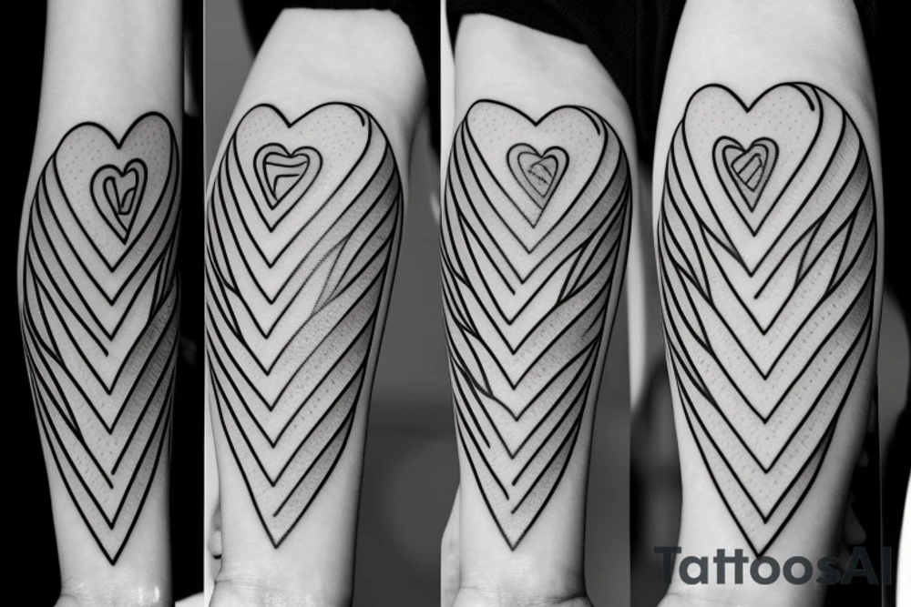 Fries hearts tattoo idea