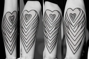 Fries hearts tattoo idea