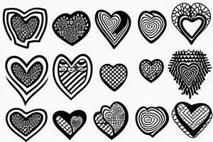 Chips hearts tattoo idea