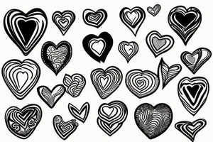 Chips hearts tattoo idea