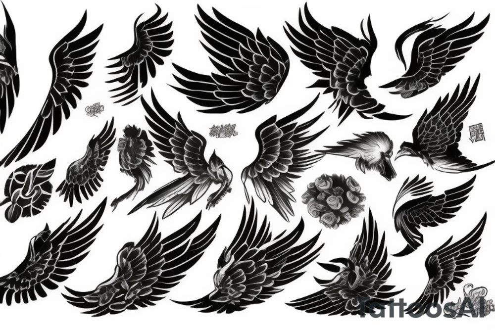 wings tattoo idea
