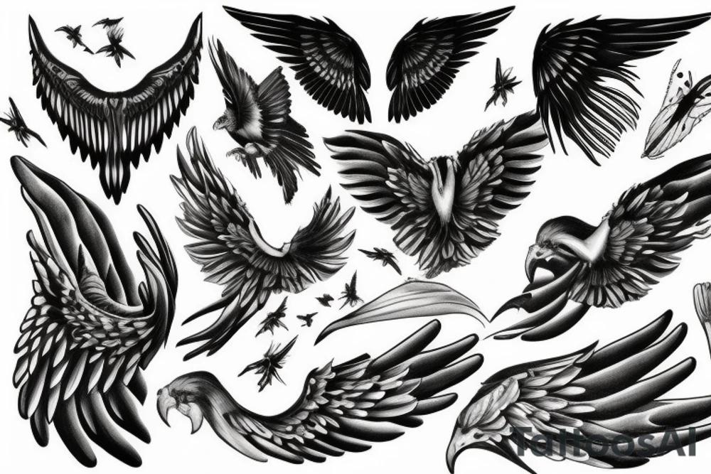 wings tattoo idea