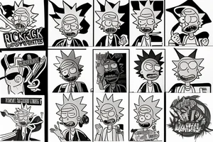 Rick from "Rick and morty" tattoo idea