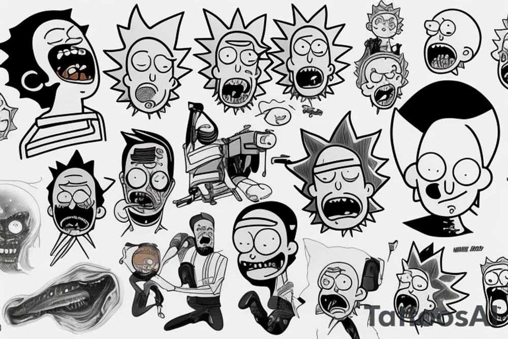 Rick from "Rick and morty" tattoo idea