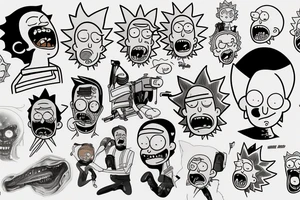Rick from "Rick and morty" tattoo idea