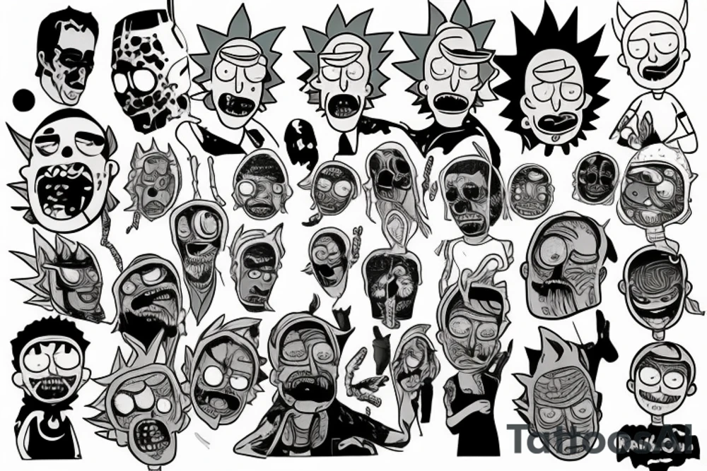 Rick from "Rick and morty" tattoo idea
