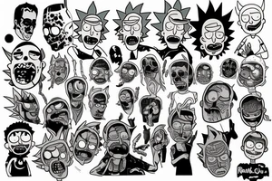 Rick from "Rick and morty" tattoo idea
