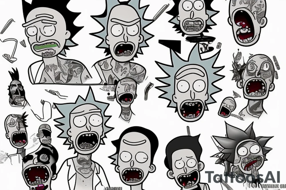 Rick from "Rick and morty" tattoo idea
