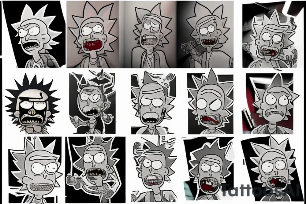 Rick from "Rick and morty" tattoo idea