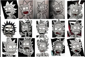 Rick from "Rick and morty" tattoo idea
