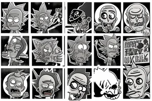 Rick from "Rick and morty" tattoo idea