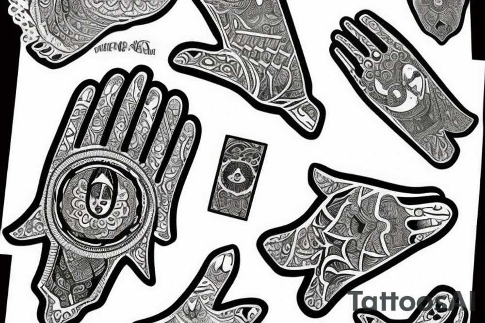 hamsa tattoo idea