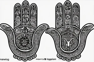 hamsa tattoo idea