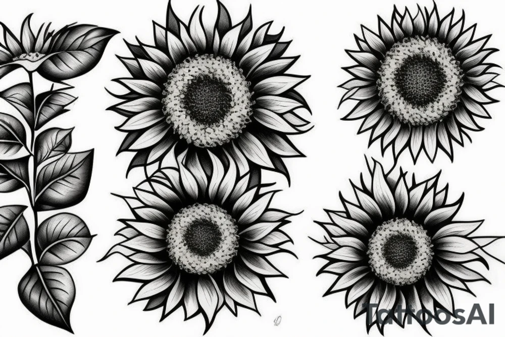 Sunflower tattoo idea