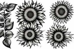 Sunflower tattoo idea