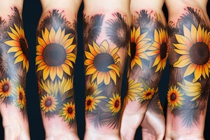 Sunflower tattoo idea