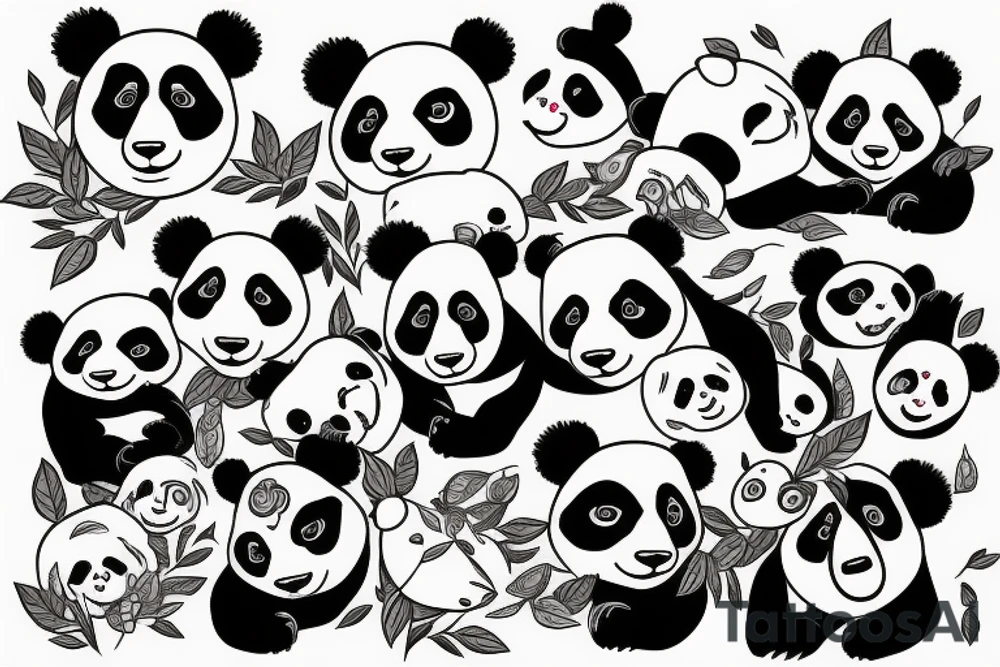 Panda tattoo idea