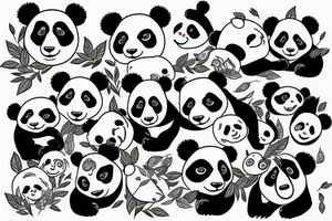 Panda tattoo idea
