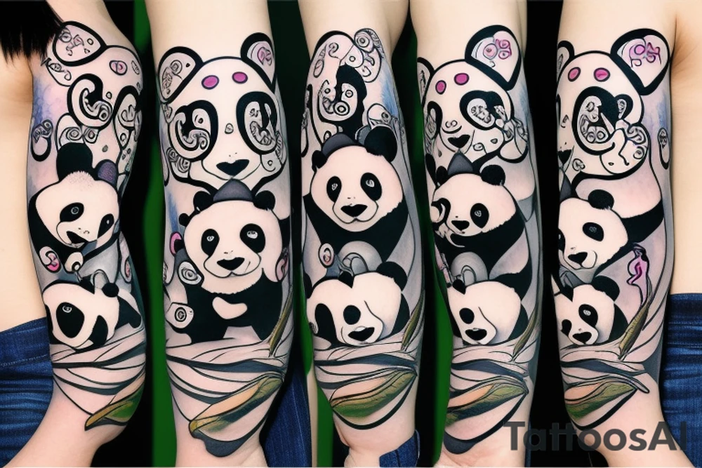 Panda tattoo idea