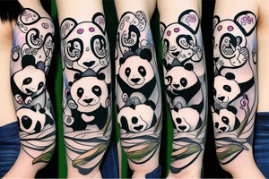 Panda tattoo idea