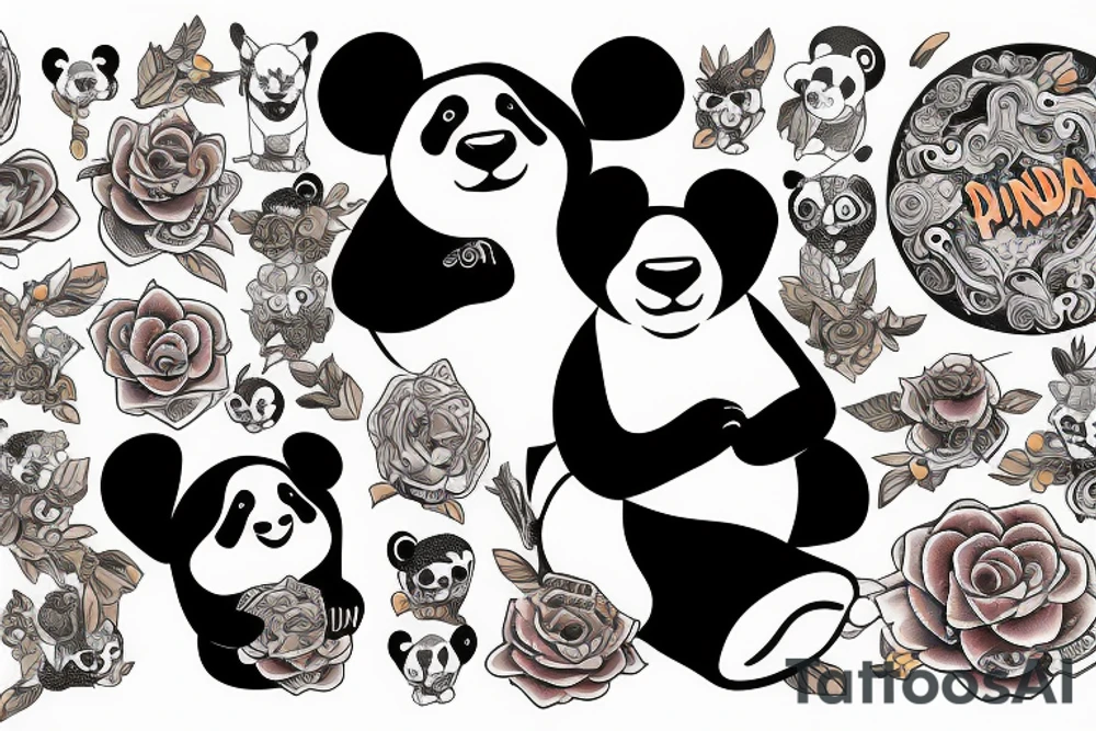 Panda tattoo idea