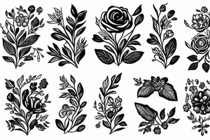 Floral tattoo idea